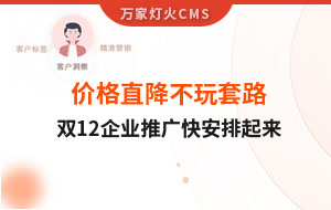 雙12年終大促，價格直降不玩套路！抗疫三年終結束，企業(yè)推廣快安排起來~